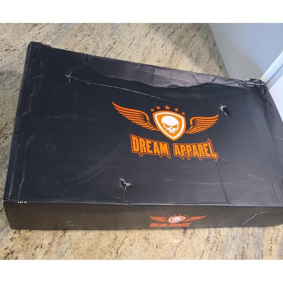 New? Women's Size 10 Motorcycle Boots Pink Black Lace up Zipper Dream Apparel® - Picture 10 of 12